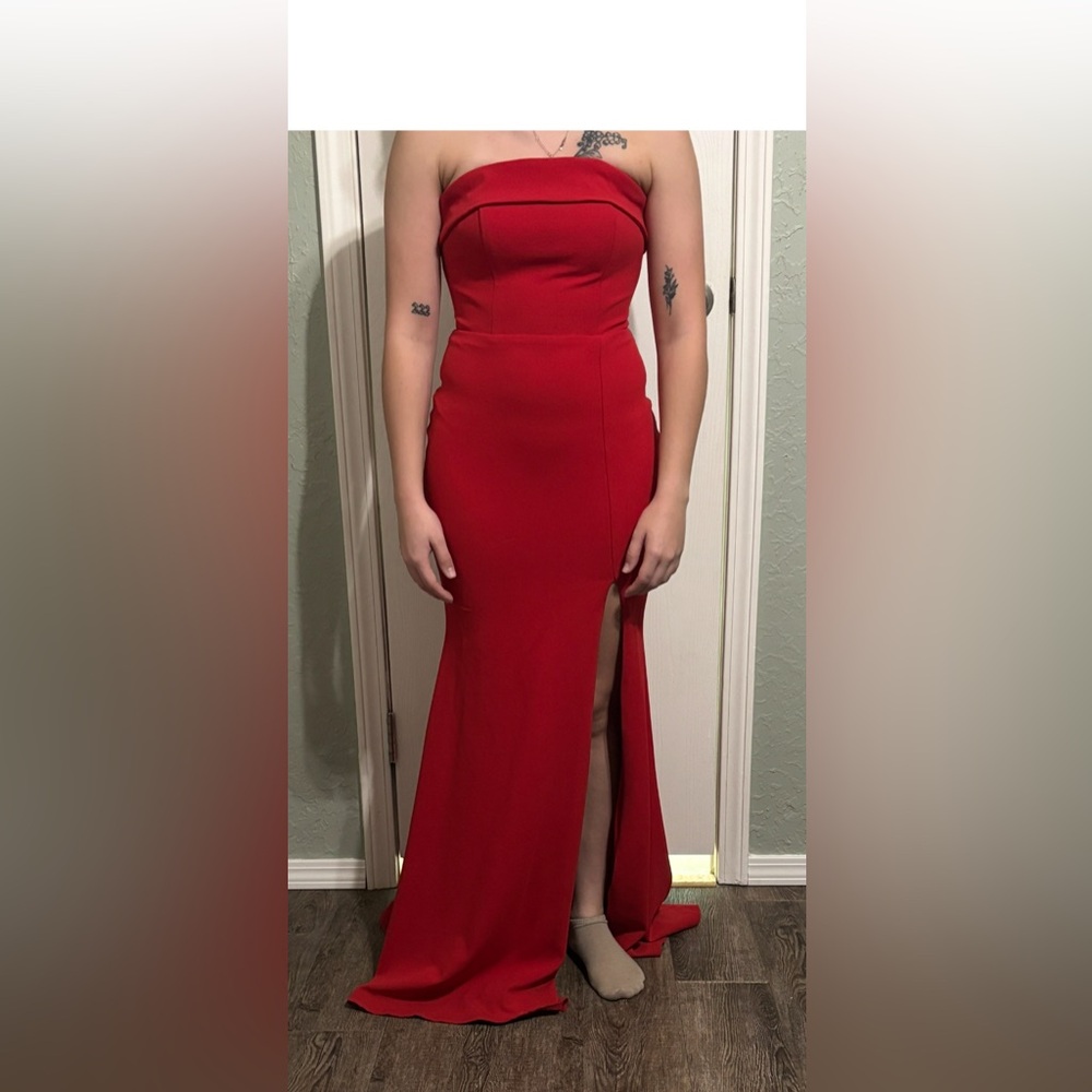 Elegant Red Evening Gown